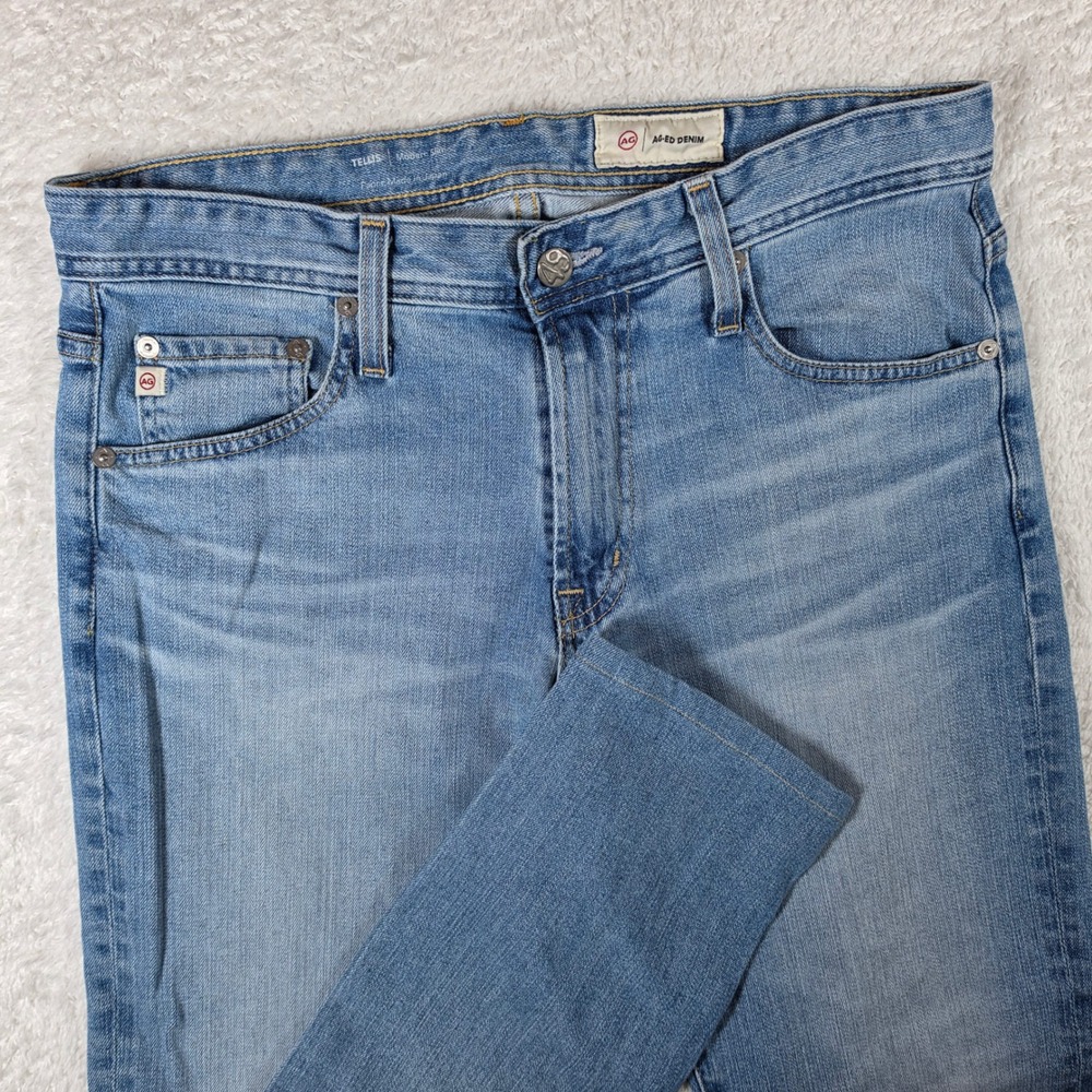 AG Tellis Modern Slim Mens 31 Blue Spandex Stretch Japanese Fabric 1783LED31YWCX